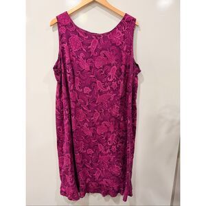 R&K Originals Vintage 20W Paisley Shift Dress
